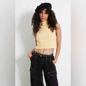 PacSun LA Hearts Cable Knit Sweater Vest